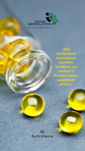 Nutraceutical operation workflows