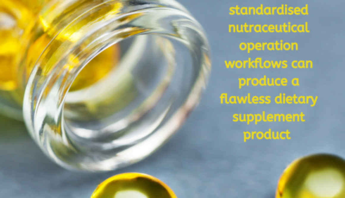 Nutraceutical operation workflows
